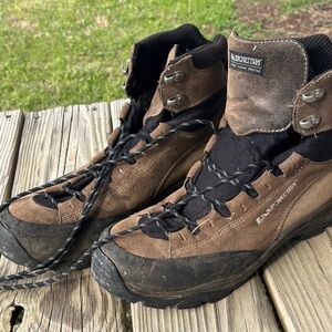 La Sportiva Men's Black and Brown Hiking Boots